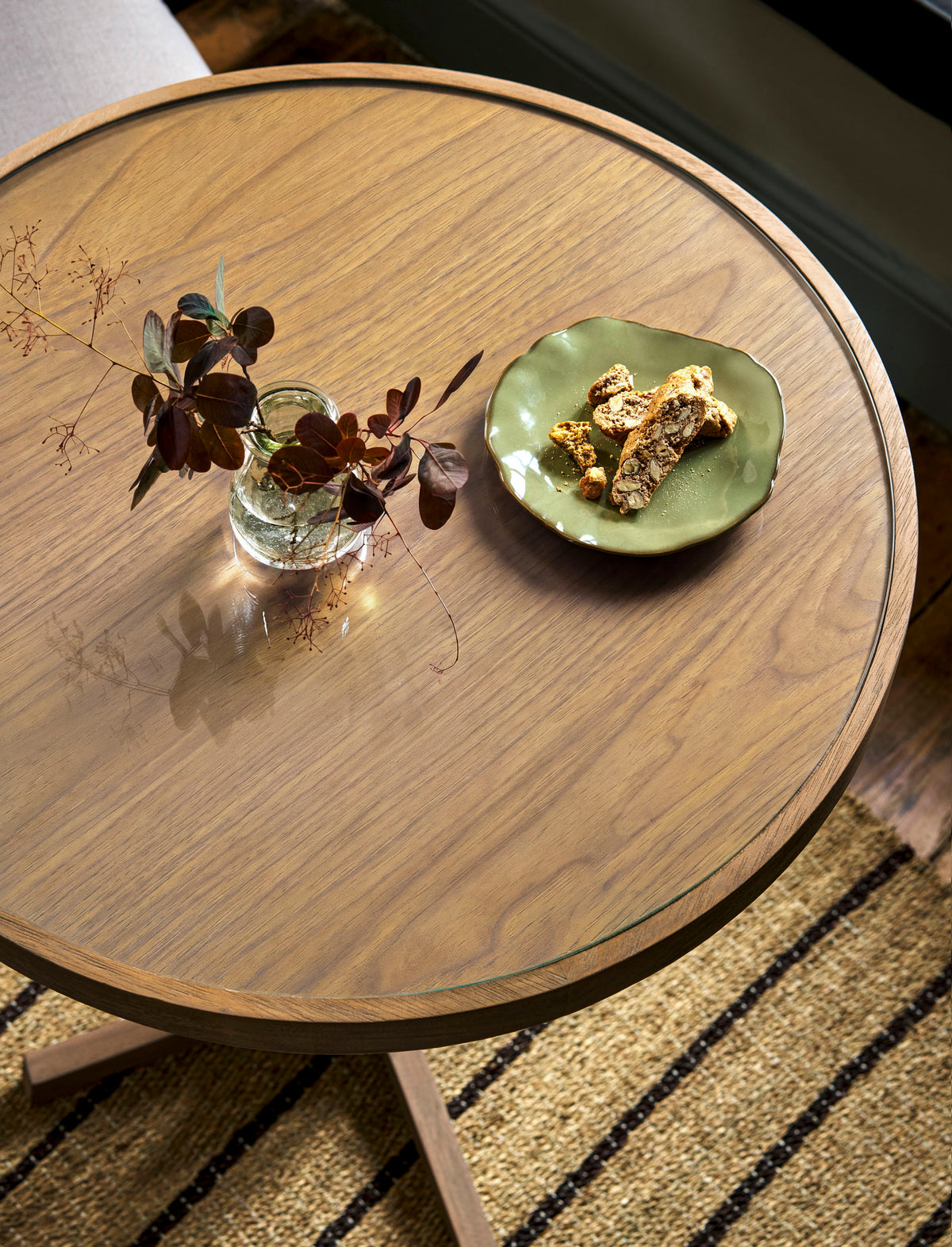 Westbury Round Bistro Table - Bayur Wood, Natural