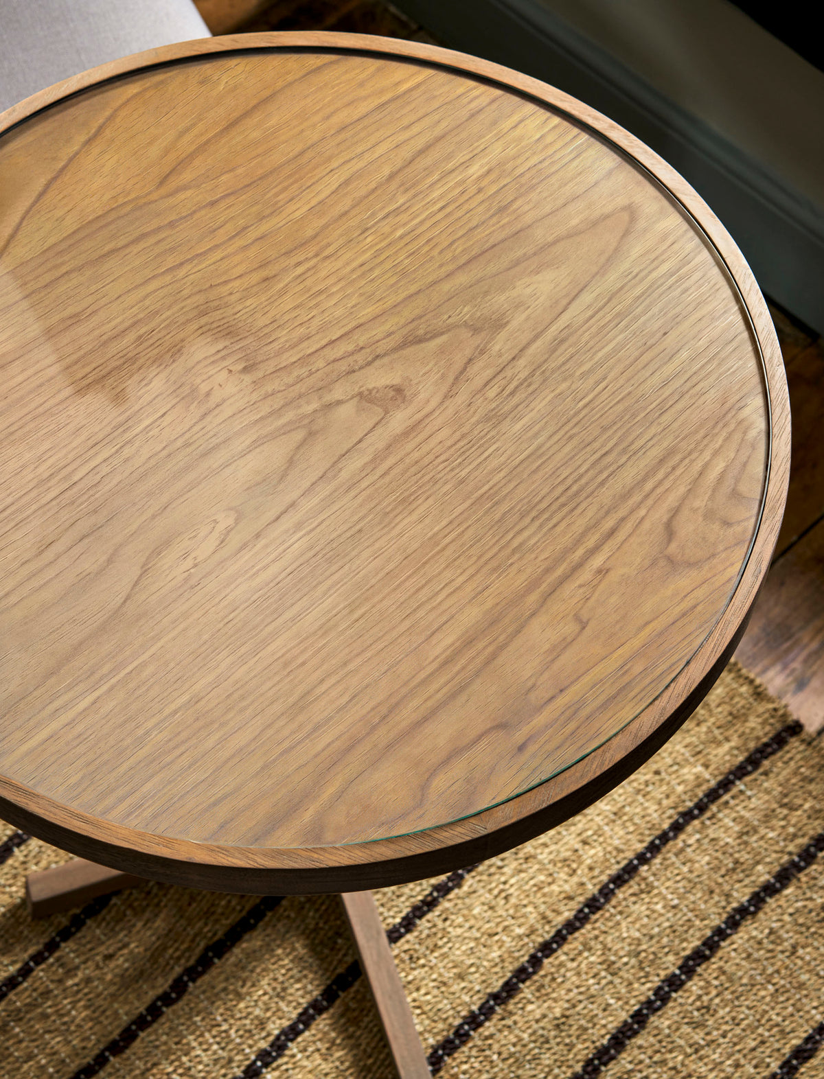 Westbury Round Bistro Table - Bayur Wood, Natural
