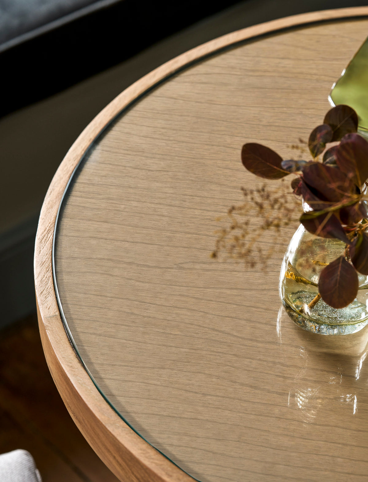 Westbury Round Bistro Table - Bayur Wood, Natural