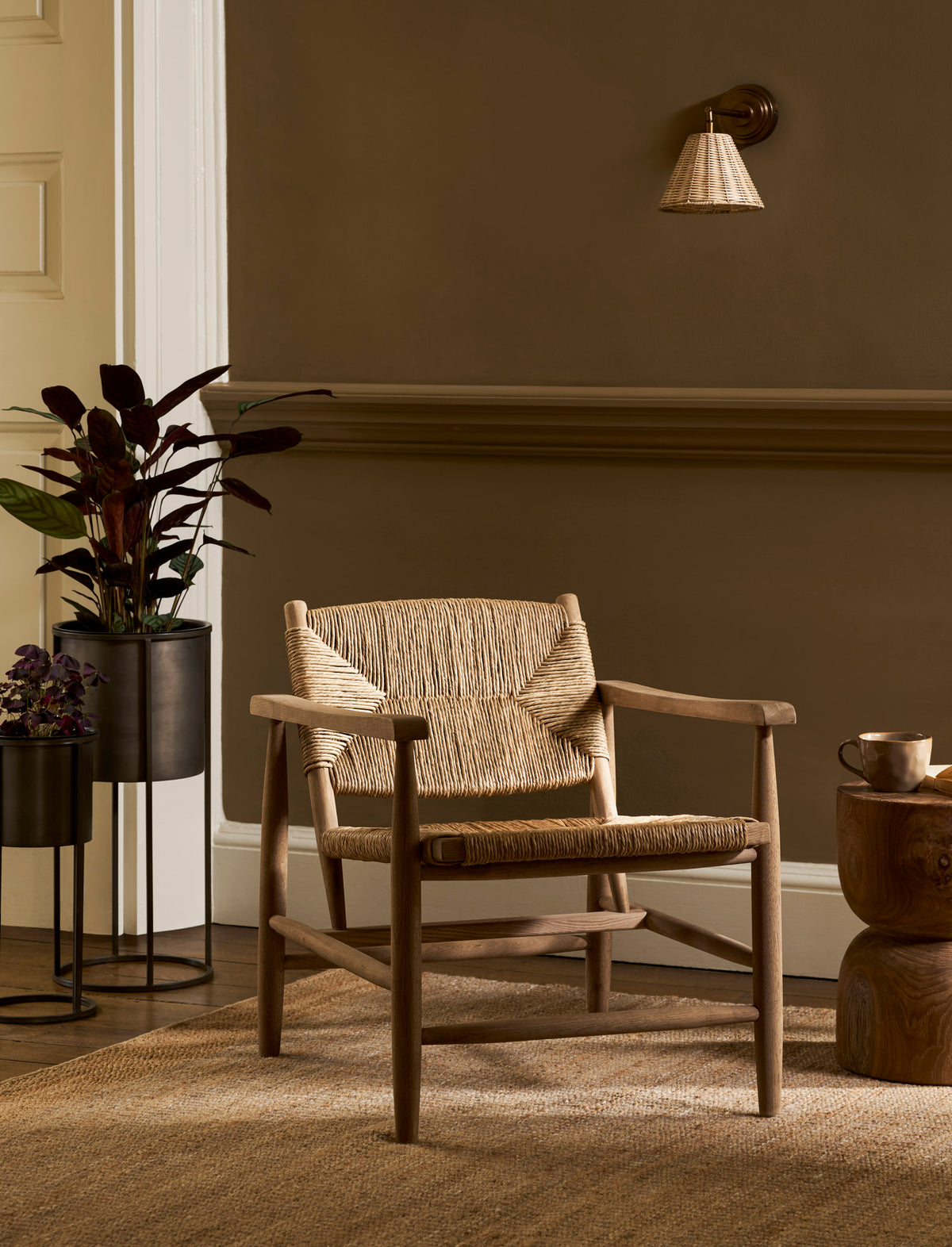 Wixford Armchair - Oak Wood, Natural