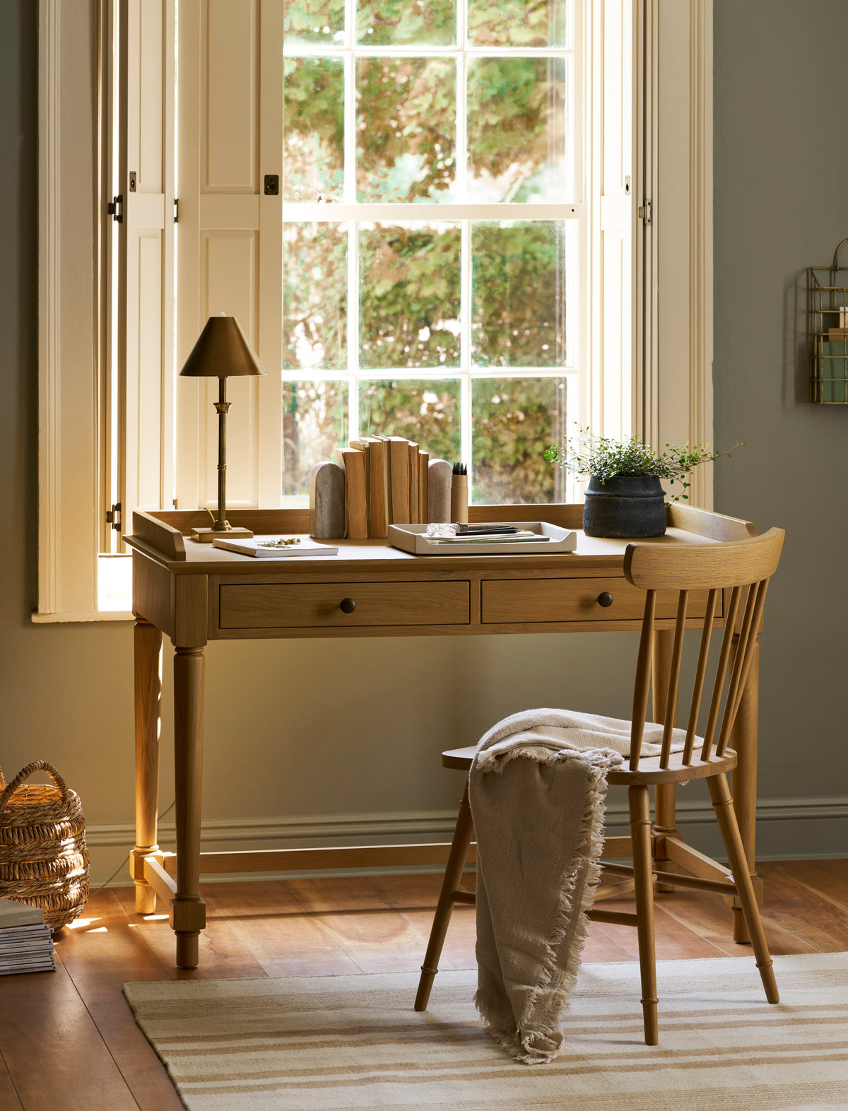 Oakwoth Desk - Oak Wood, Natural