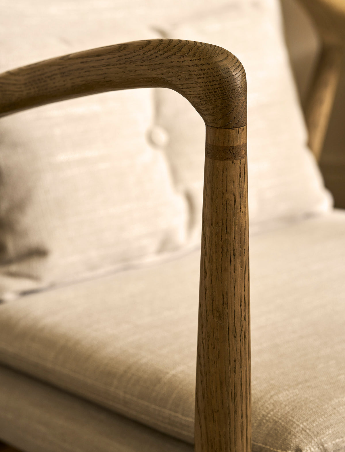Bremhill Armchair - Ash Wood, Natural