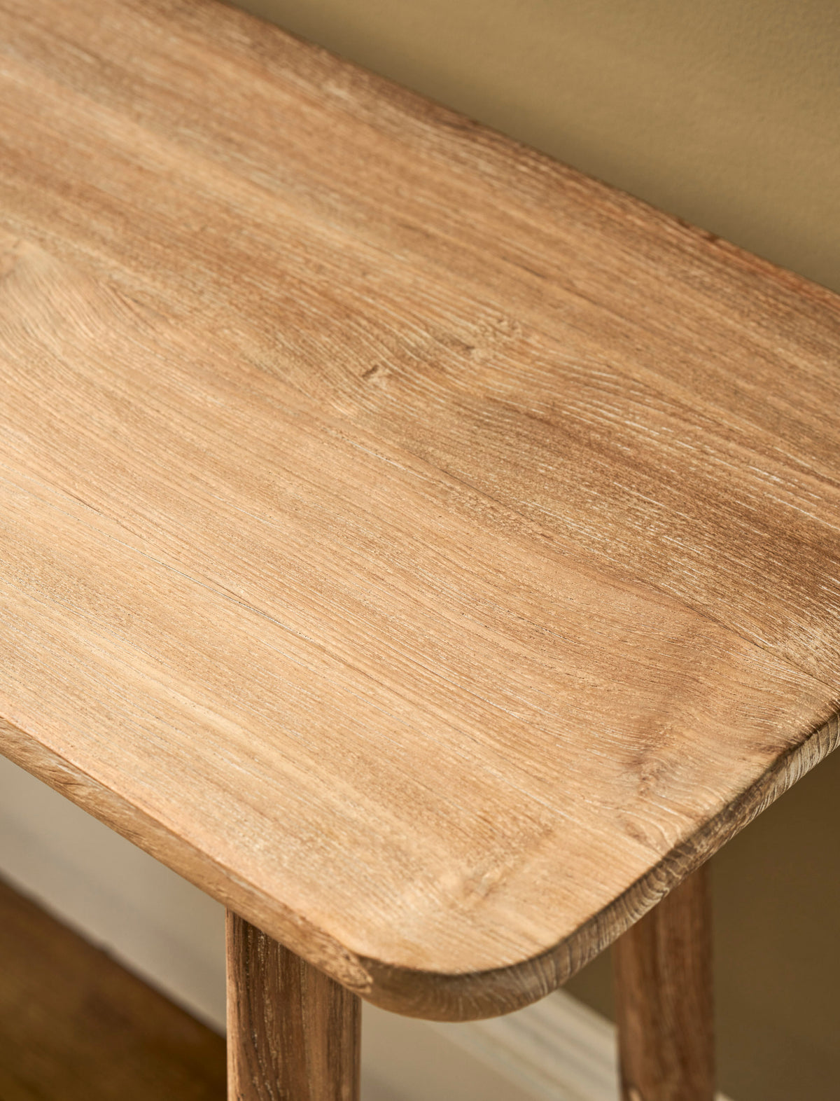 Knightwood Console Table - Reclaimed Teak, Natural Grey