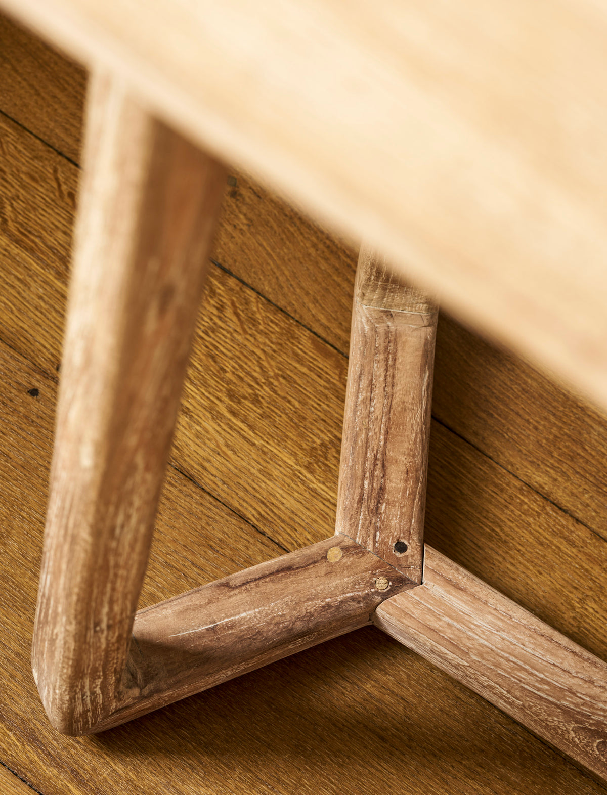 Knightwood Console Table - Reclaimed Teak, Natural Grey
